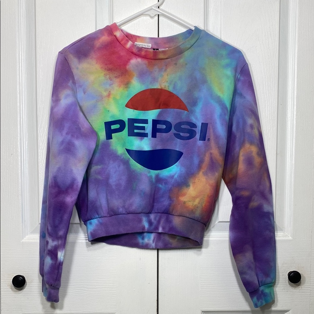 Pepsi Multicolor Tie-Dye Crewneck
